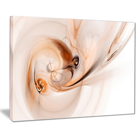 spiral nebula space orange abstract digital canvas print PT8018