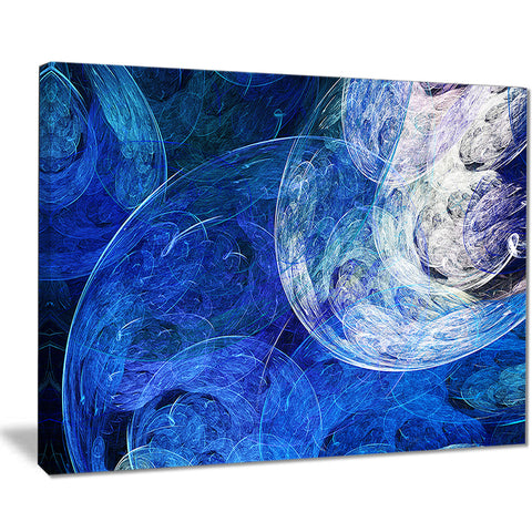 blue swirling clouds abstract digital art canvas print PT8039