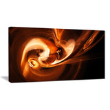 fractal smoke texture brown abstract digital art canvas print PT8058