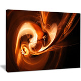 fractal smoke texture brown abstract digital art canvas print PT8058