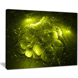 alien mystical flower yellow floral digital art canvas print PT8107