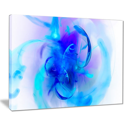 fractal blue 3d wallpaper art floral digital art canvas print PT8111