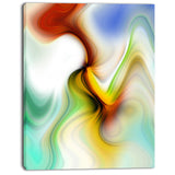 rays of speed curved abstract digital art canvas print PT8132