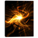 explosion of fire in black abstract digital art canvas print PT8187