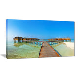 bungalows in maldives island landscape photo canvas print PT8280