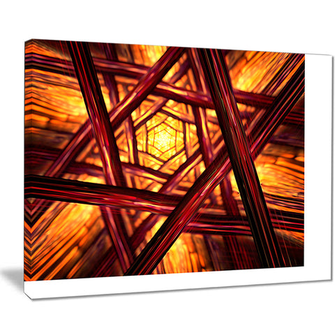 fractal mandala design abstract digital art canvas print PT8323