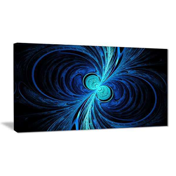 blue fractal wallpaper abstract digital art canvas print PT8331