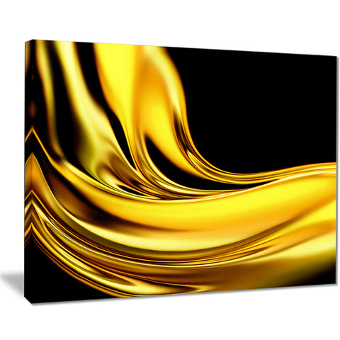 yellow gold texture pattern abstract digital art canvas print PT8416