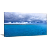 livorno port lighthouse seascape photo canvas print PT8498