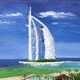 Dubai Cityscape Art Painting - 80x32 in