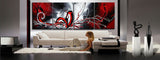 Custom Size Multi Panels Paintings 140x48in