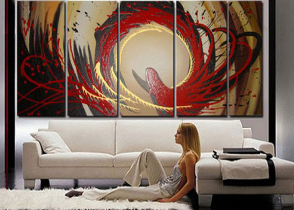 Custom Size Multi Panels Paintings 140x48in