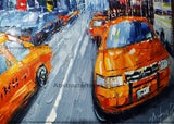 New York City Taxi Painting  40x30in