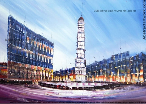 Stockholm Tower Painting 40x30in
